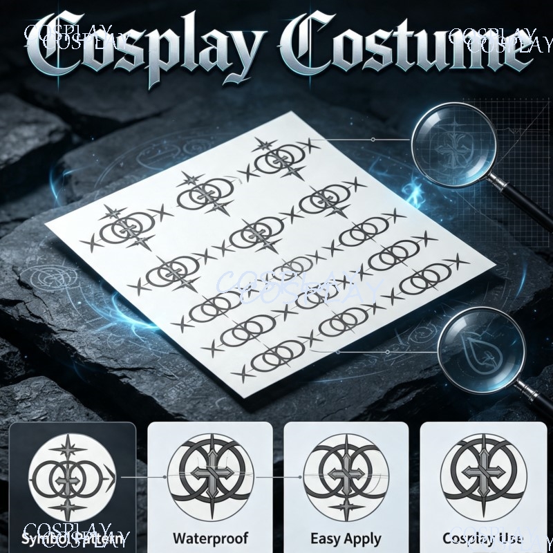 Anime Cosplay Photo - Arknights Endfield Tatuaggio Temporaneo a Trasferimento