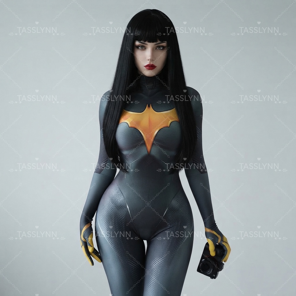 Anime Cosplay Photoshoot - Costume da Donna Pipistrello, Tuta Intera