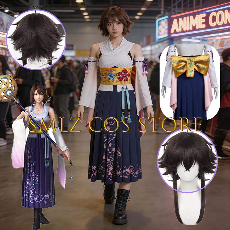 Cosplay Anime Top - Costume Cosplay Smlz FFX Yuna Anime
