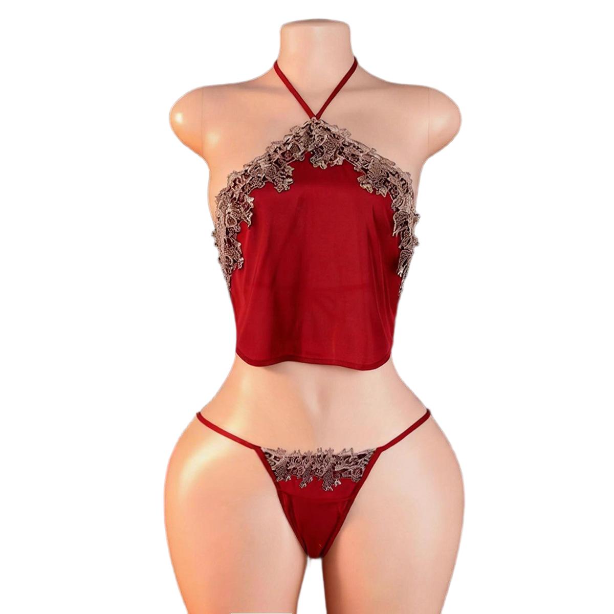 Anime Cosplay Female - Completo intimo sexy rosso con fascia