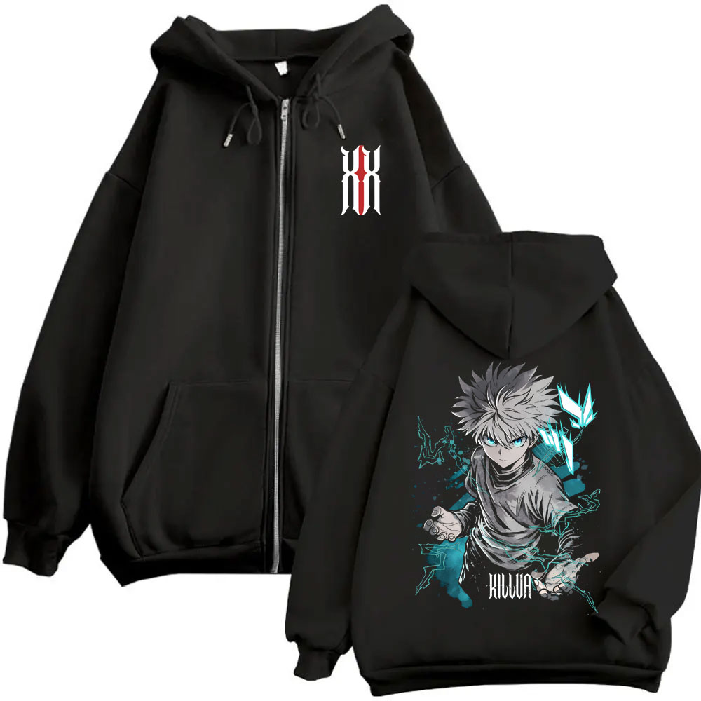 Felpa con Cappuccio e Zip Hunt - Cosplay Anime Killua Zoldyck recensione e prezzo