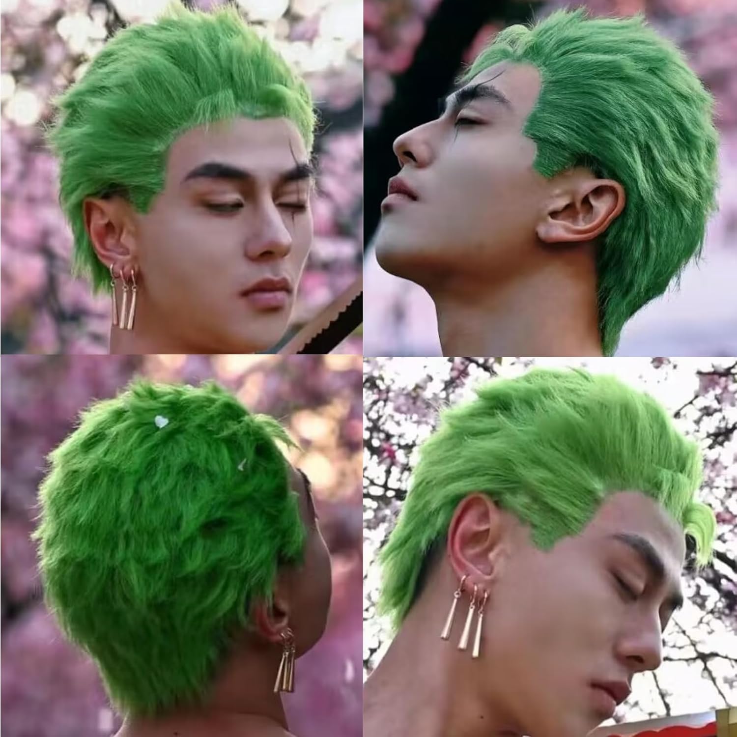 Parrucche corte verdi per uomo - Cosplay Anime Zoro recensione e prezzo