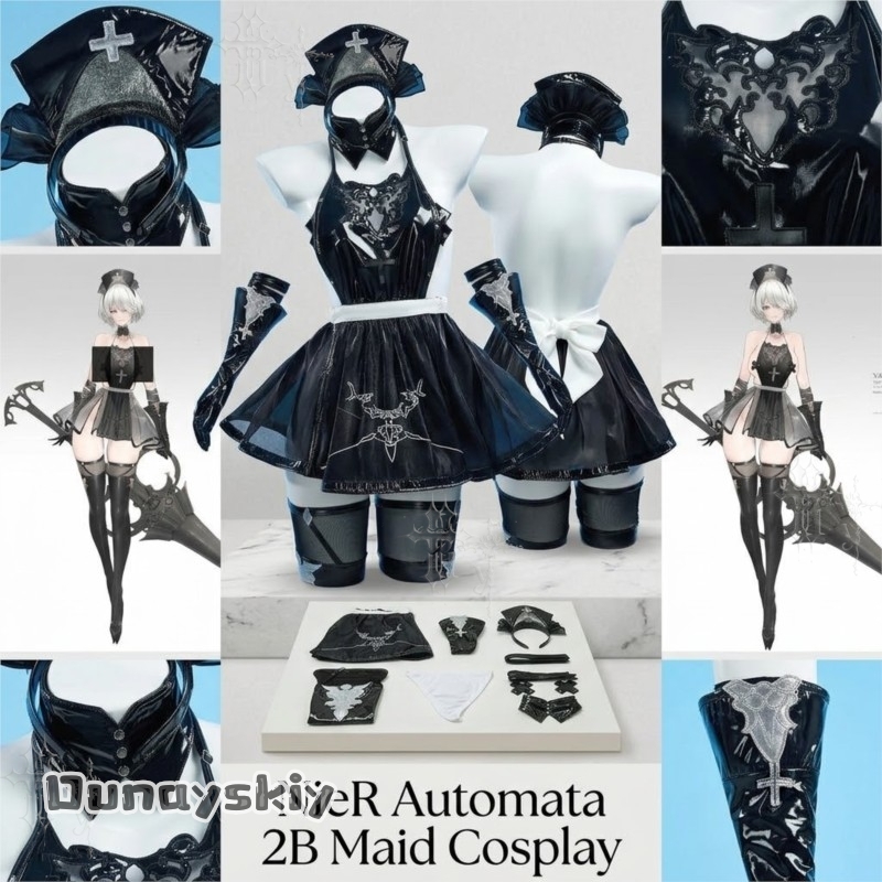 825NieRAuomta 2B Fanart Costum - Anime Cosplay Photoshoot recensione e prezzo
